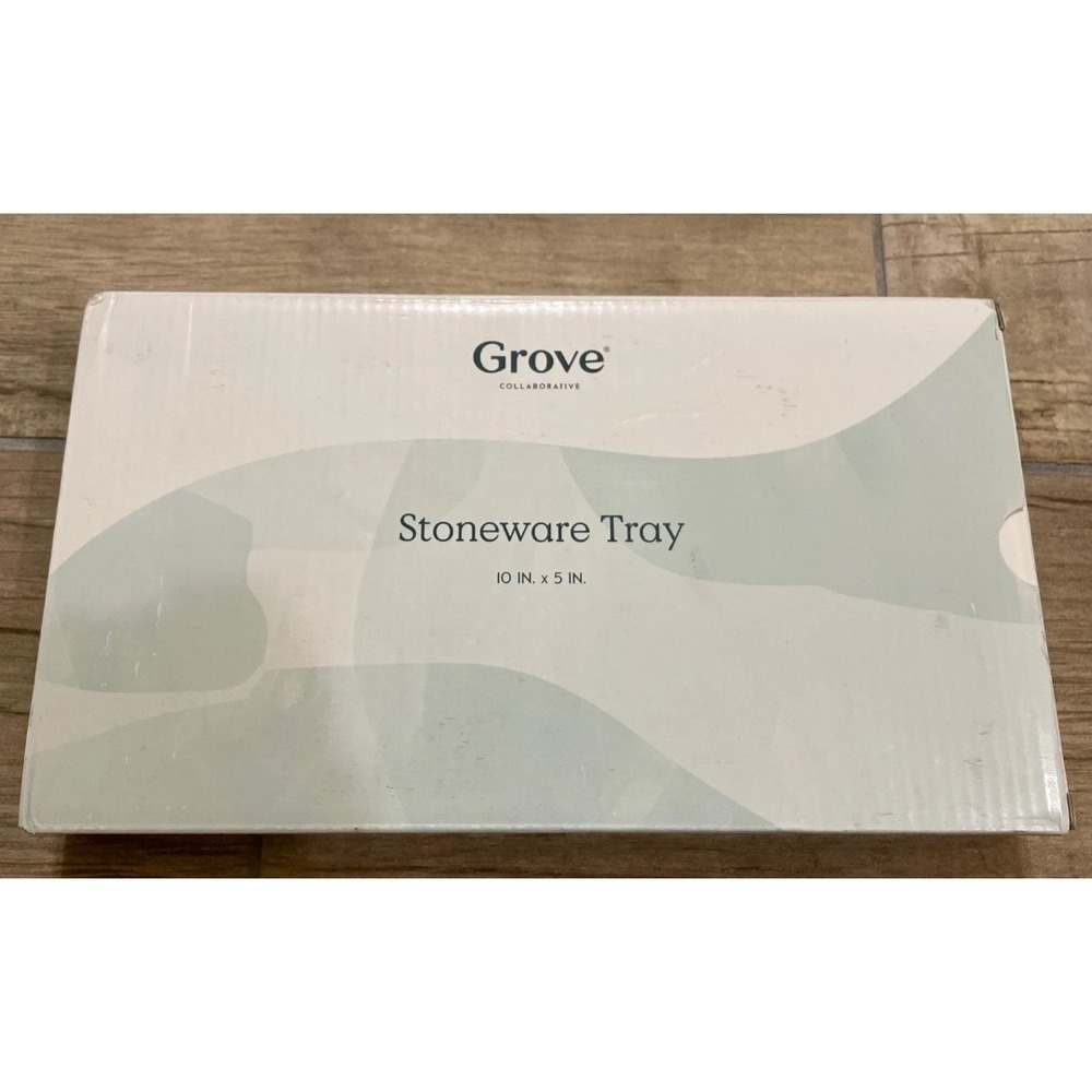 Grove Collaborative White Sink Side Stoneware Tray 10 in X 5 in Holder Organizer